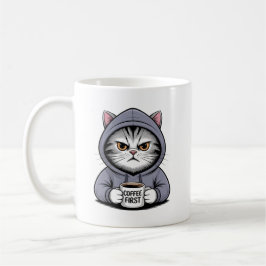 Koffekatt ☕🐱 – Sött Koffeedesign för Kattälskare Kaffemugg