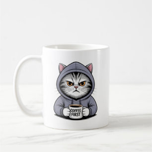Koffekatt ☕🐱 – Sött Koffeedesign för Kattälskare Kaffemugg