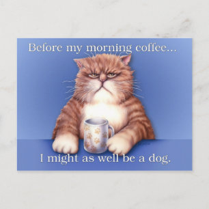 Koffekatt Vykort
