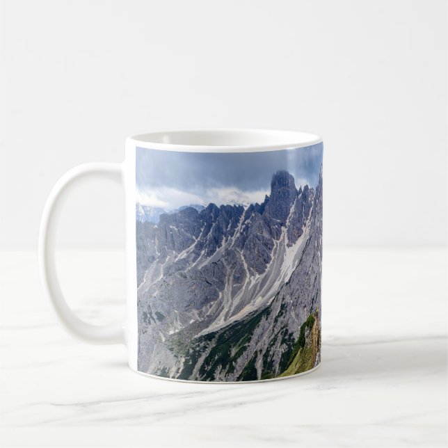 Koffekopp med Dolomiterna Kaffemugg (Vänster)