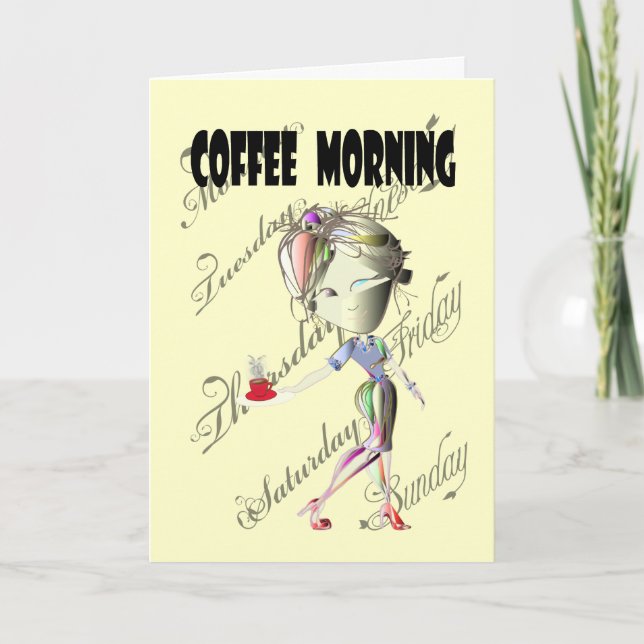 Koffemorgonhändelse Inbjudan (Framsida)