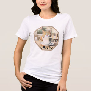 Koffeow Busy Cute Cat T Shirt