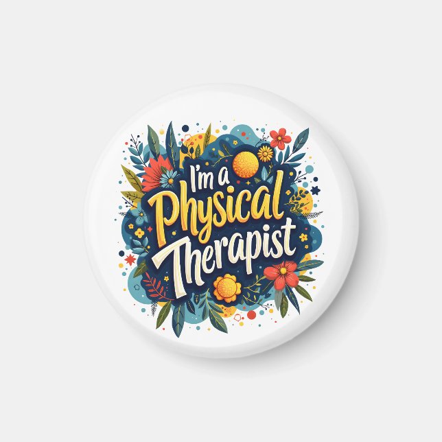 Koffertkonst för fysisk Blommigt Magnet (Framsidan)