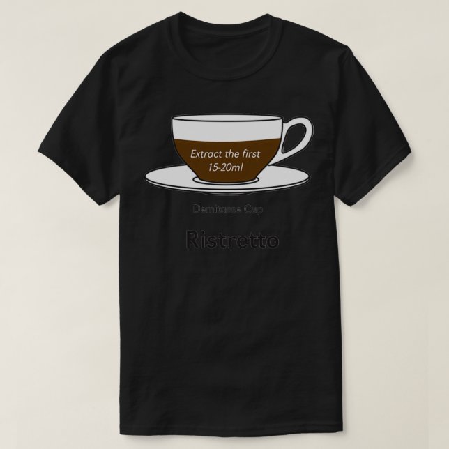 Koffertutfärdaren Ristretto utan bakgrund T Shirt (Design framsida)