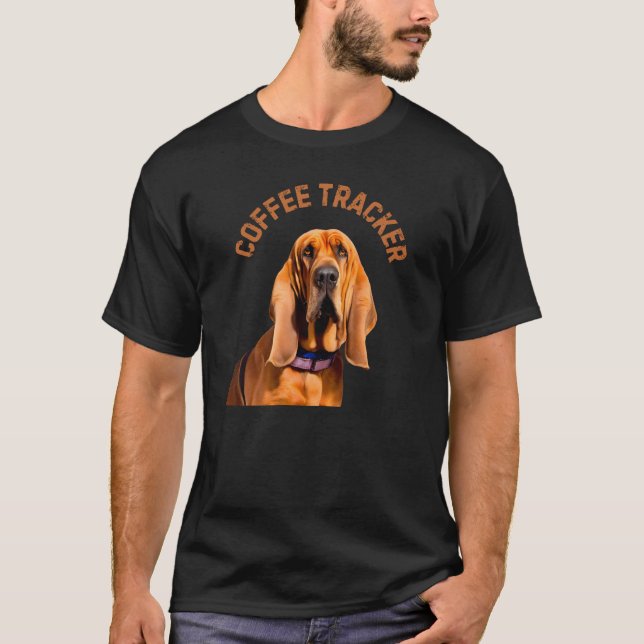 Koffespåraren Hound-Hund T Shirt (Framsida)