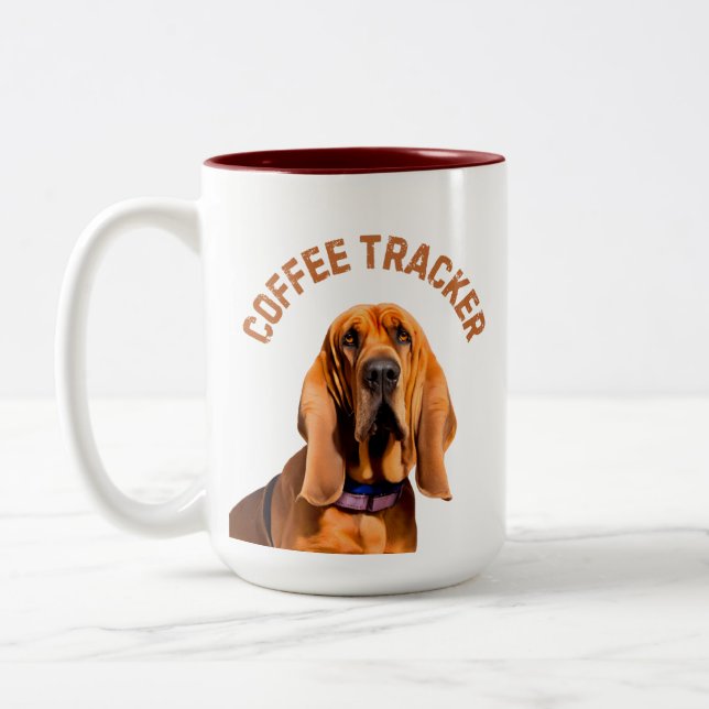 Koffespåraren Hound-Hund Två-Tonad Mugg (Vänster)