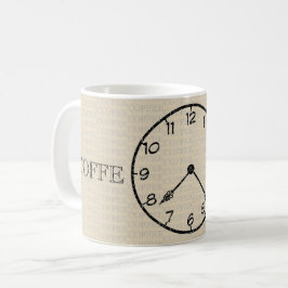 Koffetid - klocka kaffemugg