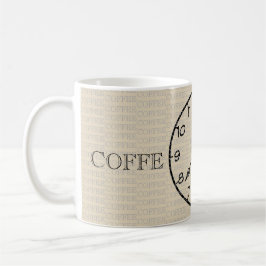 Koffetid - klocka kaffemugg
