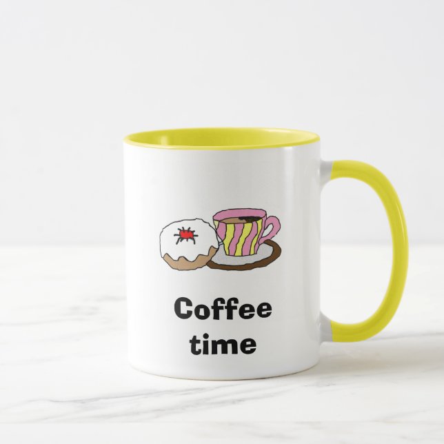 Koffetid - Munk och kaffekopp (Höger)