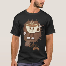 Koffetid – Söt leende kopp med ånga T Shirt
