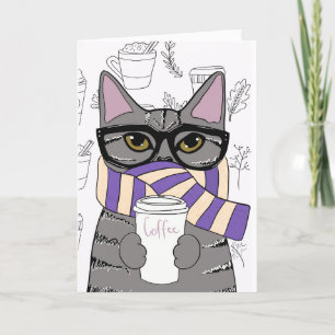 KOFFETIKETT FÖR MEOWY CHRISTMAS HELGKORT