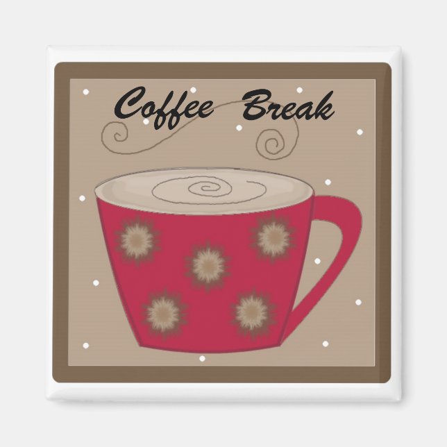 Koffeuppehåll Magnet (Framsidan)