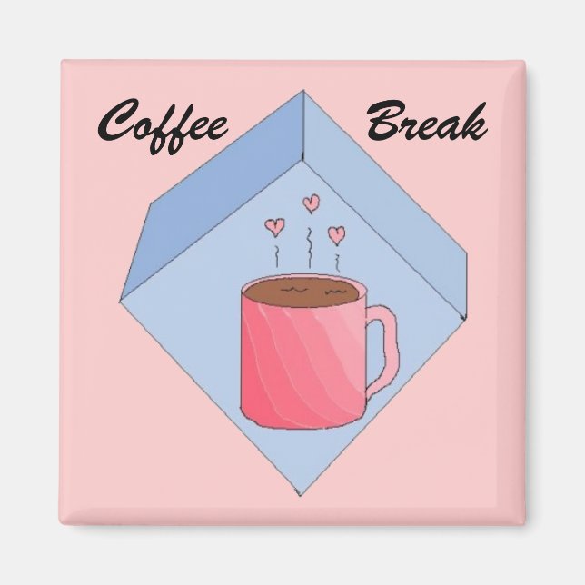 Koffeuppehåll Magnet (Framsidan)