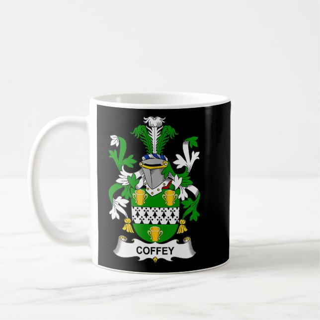 Koffey Jackande Arm Family Crest Kaffemugg (Vänster)
