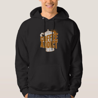 Koffieberoende Kaffe Citat Vintage Hoodie