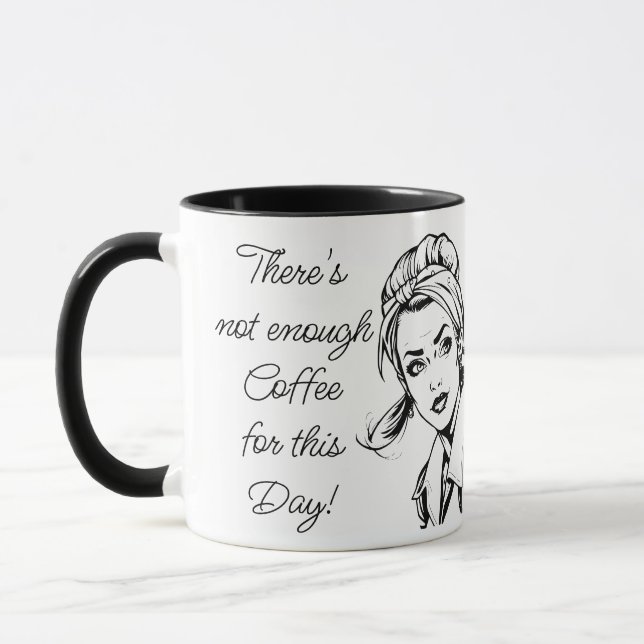 Koffiehumor | Roligt Sarksastiskt Citat Mugg (Vänster)