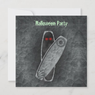 Koffin - Halloween-inbjudan Inbjudningar