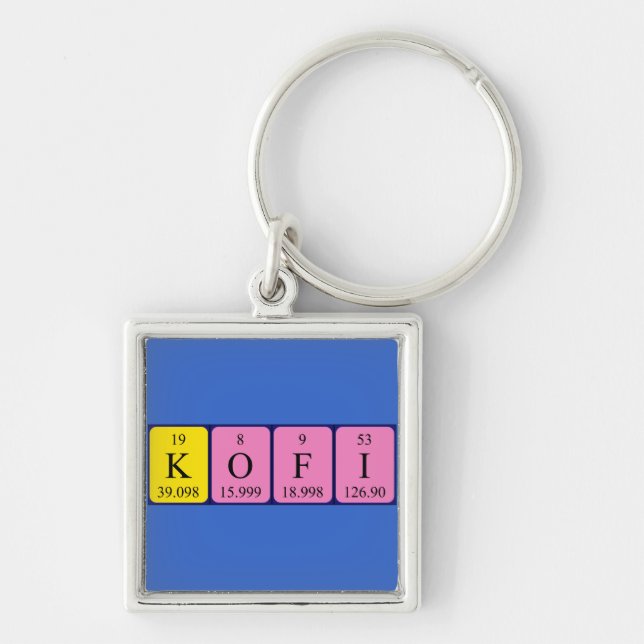 Kofi Periodisk nyckelring bord namn (Framsidan)
