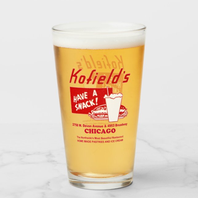 Kofield's Restaurang, Chicago Glaskopp (Framsida fylld)