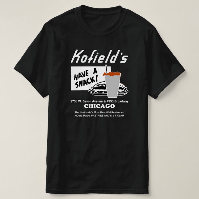 Kofields Restaurant, Chicago T Shirt (Design framsida)