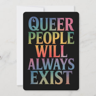 Köfolket kommer alltid att finnas i Ally LGBTQIA-P Inbjudningar