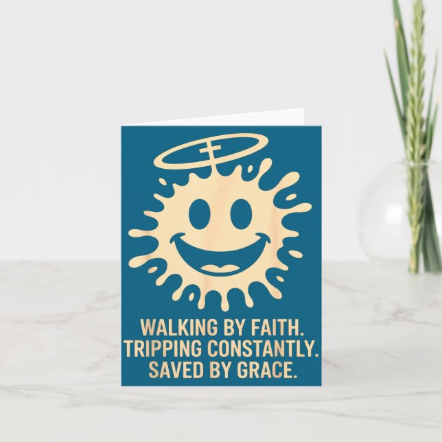 Kofta Går Tro Snubblar Konstant Räddad Kort (Framsida)