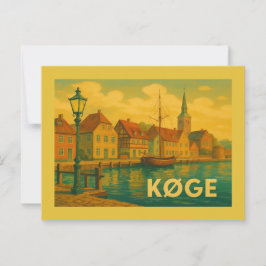 Køge Danmark Gamla Stan Vykort