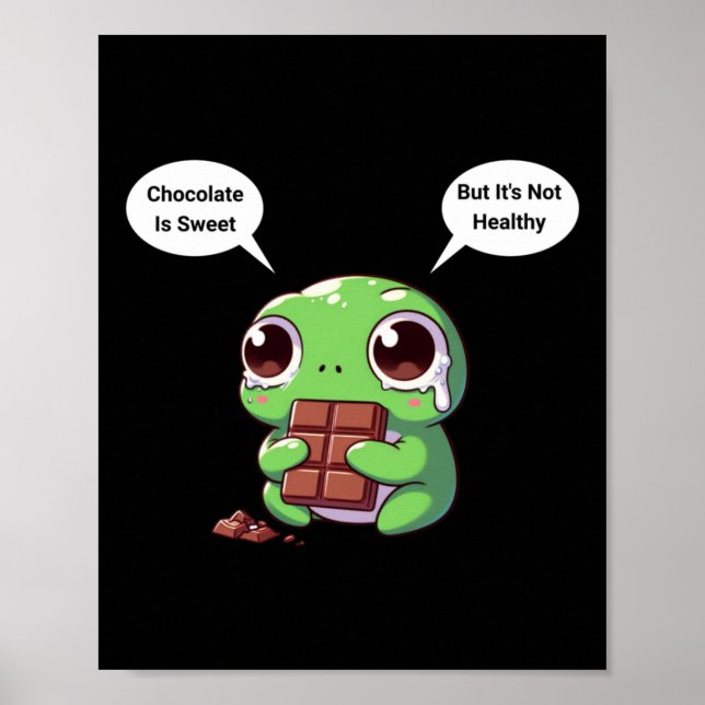 Kognitiv dissonans Frog Sticker Poster (Framsidan)