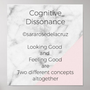 kognitiv dissonans / originell Dikt / ©SRD Poster