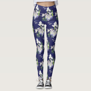 Kogyo Tsukioka Irises,Japansk blomkonst Leggings
