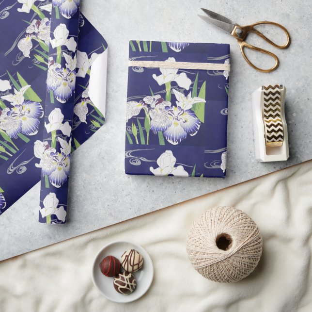 Kogyo Tsukioka Irises,Japansk blomkonst Presentpapper (Hantverk)