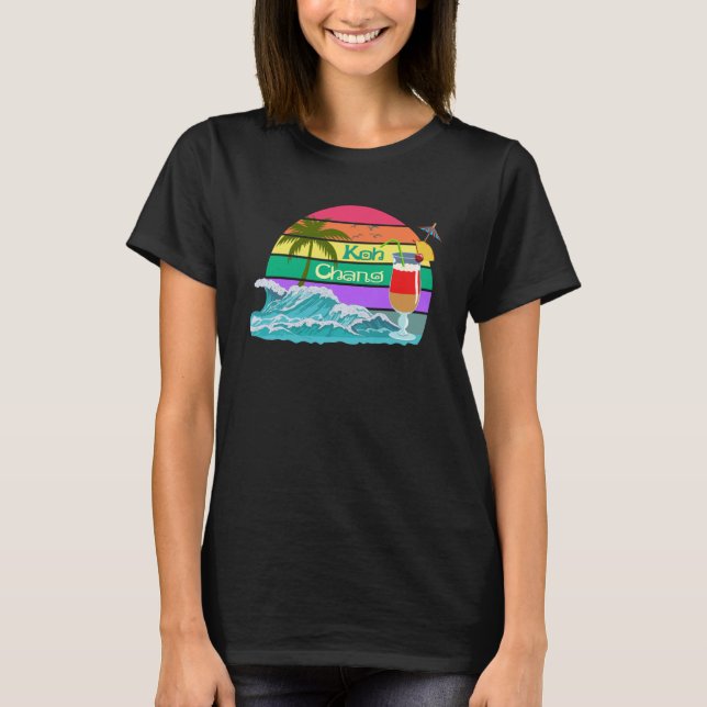 Koh Chang Thailand Handflatan Souvenir Bangkok Phu T Shirt (Framsida)