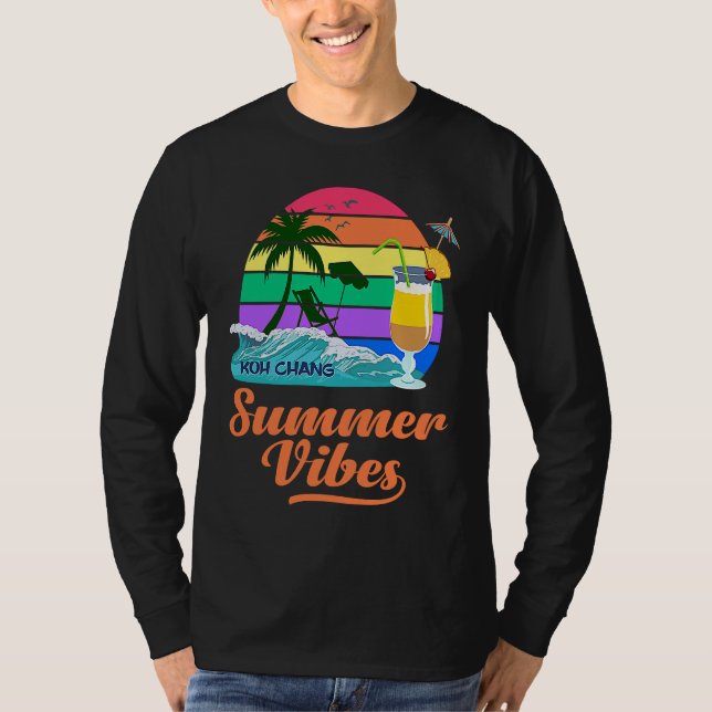 Koh Chang Thailand Phuket Souvenir Pattaya  Bangko T Shirt (Framsida)