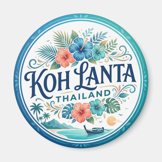 Koh Lanta, Thailand Thailand Magnet (Framsidan)