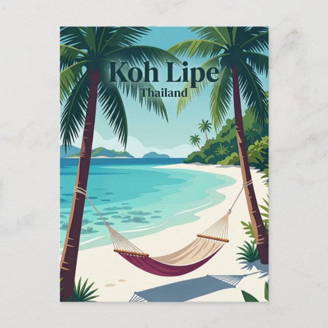 Koh Lipe Thailand Vykort (Framsida)