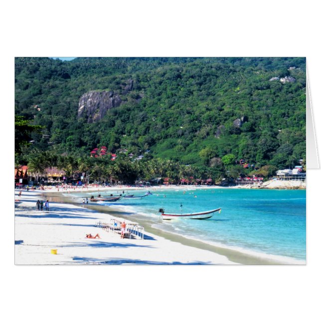 Koh Phangan Island Thailand Hälsningskort (Framsidan Horizontal)