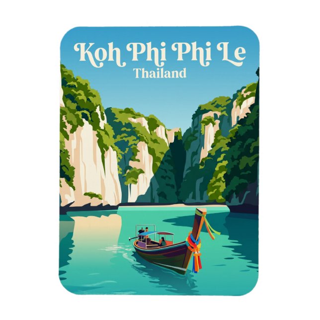 Koh Phi Phi Le Thailand Magnet (Vertikal)