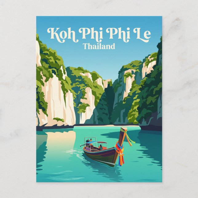Koh Phi Phi Le Thailand Vykort (Framsida)