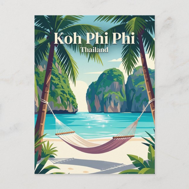 Koh Phi Phi Thailand Vykort (Framsida)