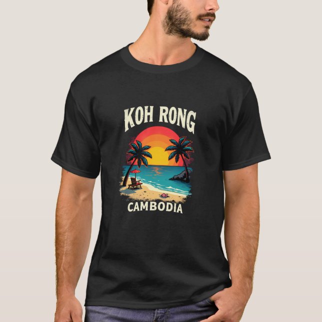 Koh Rong Island - Kambodjas tropiska strand T Shirt (Framsida)