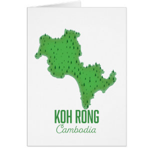 Koh Rong Kambodja Hälsningskort