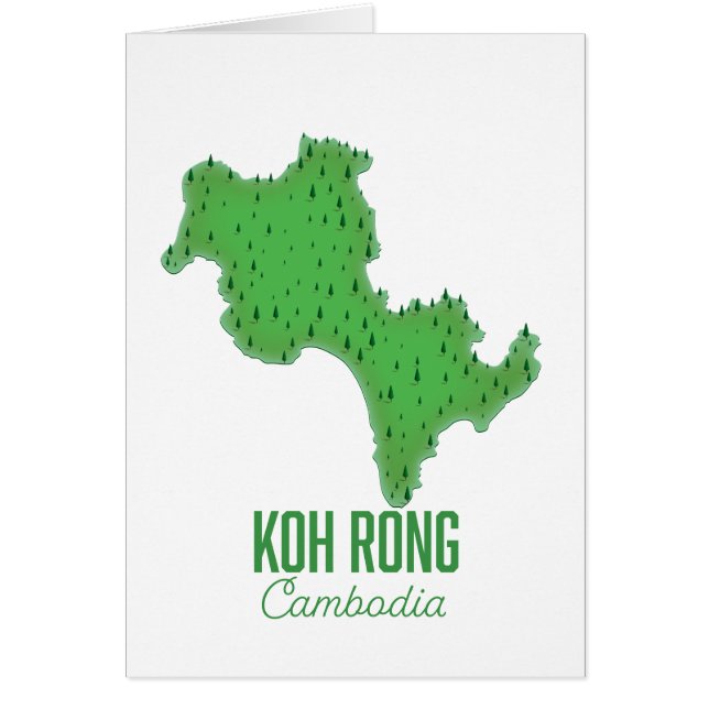 Koh Rong Kambodja Hälsningskort (Framsidan)