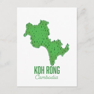Koh Rong Kambodja Vykort