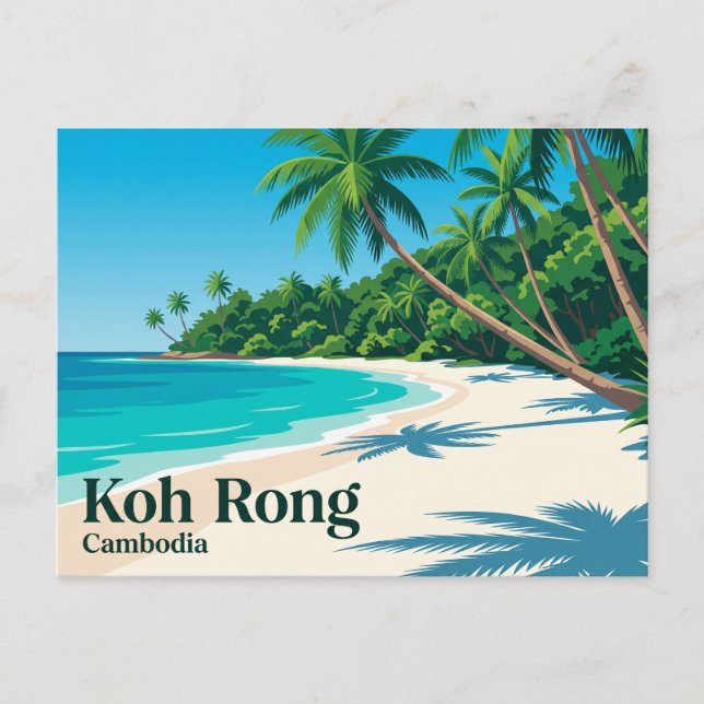 Koh Rong Kambodja Vykort (Framsida)
