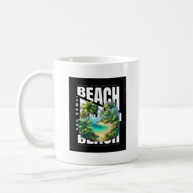 Koh Samui Island Thailand Kaffemugg (Vänster)