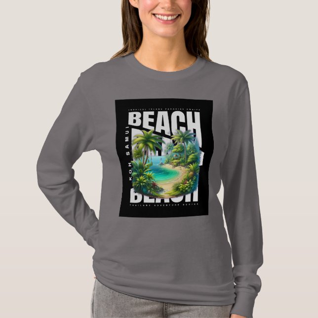 Koh Samui Island Thailand T Shirt (Framsida)