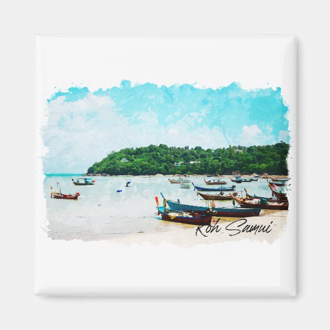 Koh Samui thailand strandparadis Magnet (Framsidan)