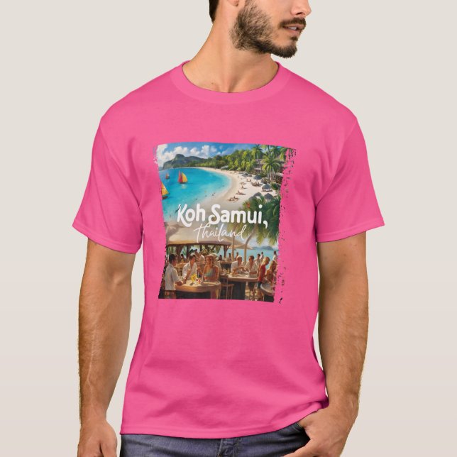 Koh Samui, Thailand T Shirt (Framsida)