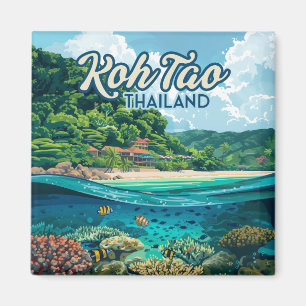 Koh Tao Thailand Asia Dyka Beach Island Magnet