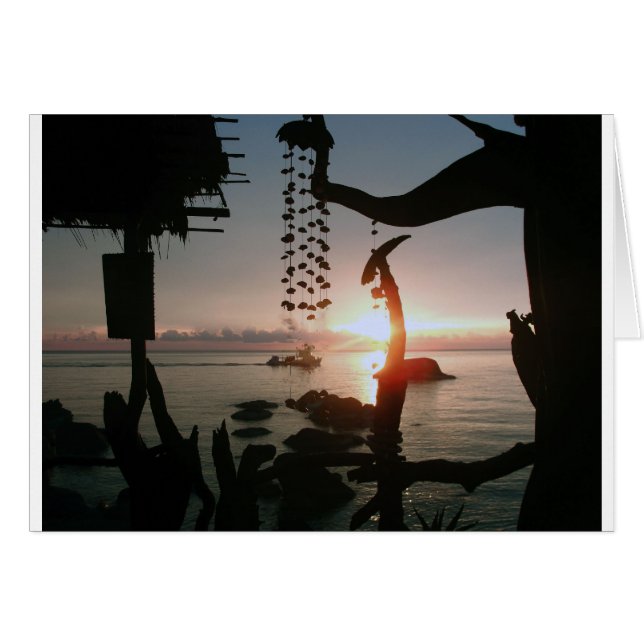 Koh Tao - Thailand Hälsningskort (Framsidan Horizontal)